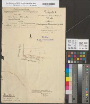 Waltringen (Ense), Zusammenlegung Waltringen, Urkarte I Blumenthal Flur 1