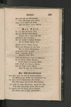 Das Thal.