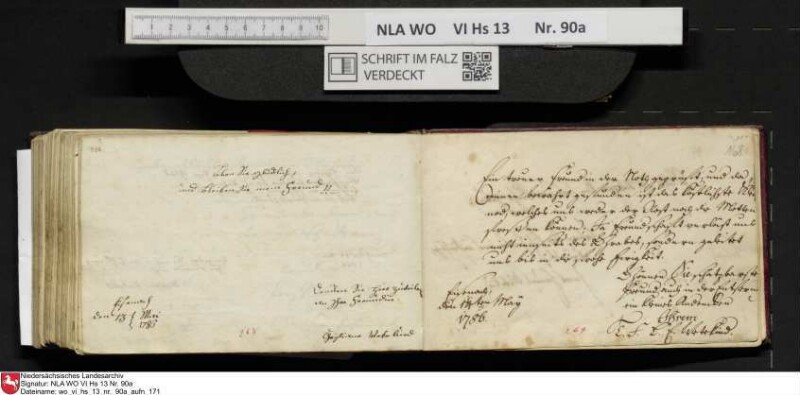 Stammbuch des Ernst Philipp Ludwig Zellmann (1763-1795) aus
                           Braunschweig
