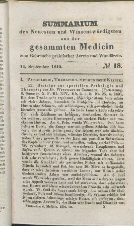 14. September 1840. No. 18.