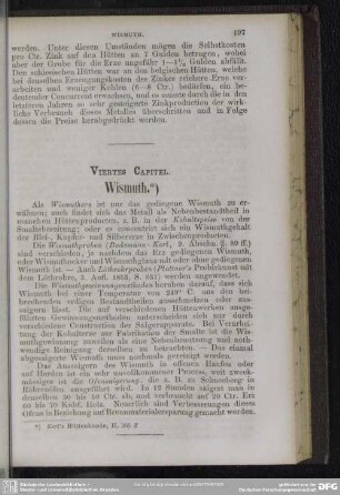 Viertes Capitel. Wismuth