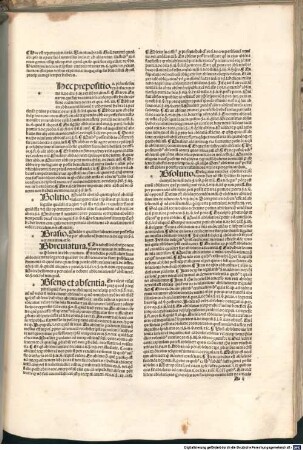 Speculum iudiciale : P. 1-4. Mit Additiones von Johannes Andreae, Baldus de Ubaldis und anderen. Mit Inventarium von Berengarius Fredoli. [5], Inventarium