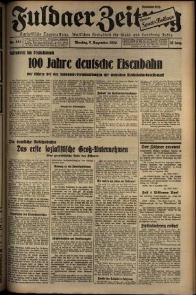 Ausgabe vom Montag, den 09. Dezember 1935.