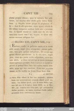 Sectio XVI. Caput XIII, 7 - 9