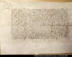 Das Kloster Jemgum verspricht seine Verlegung nach Holtgaste = OUB II, Nr. 1500, S. 508 Anhängendes Siegel beschädigt erhalten