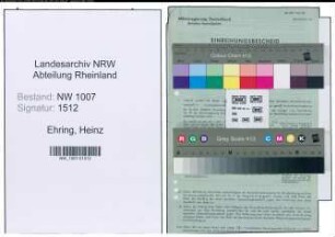 Entnazifizierung Heinz Ehring , geb. 24.06.1911 (Chemiker)