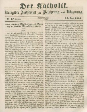 325-327 Ueber biblisches Christenthum mit Bezug auf die deutsche Vierteljahresschrift : Schluss
