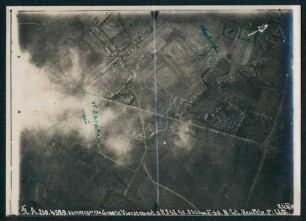 Foto des Geländes um Groote Vierstraat südwestlich von Ypern (Luftbild)
