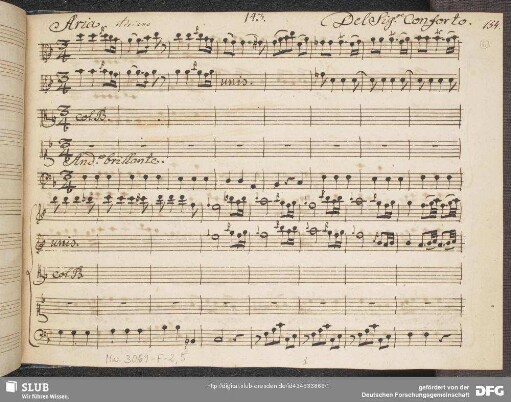 Adriano in Siria. Excerpts - Mus.3069-F-2,5 : S, strings, b