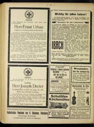 Nachruf : [Herr Joseph Dreier]