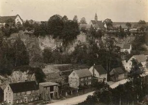 Liebethal. Ortsansicht mit Blick auf die Kirche