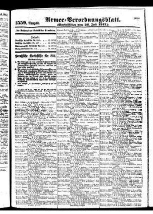 1559.Ausgabe. Donnerstag, 26. Juli 1917