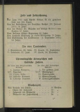Zeit- und Festrechnung