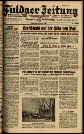 Ausgabe vom Freitag, den 27. Februar 1942.