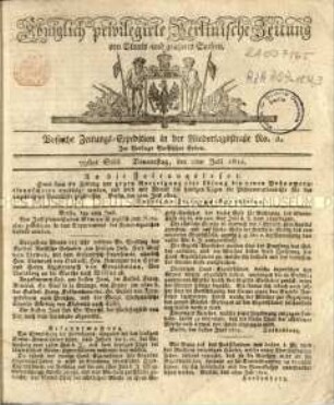 Zeitung für die Allgemeine Öffentlichkeit. 1812