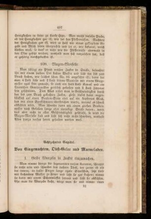 Achtzehntes Capitel. Von Eingemachtem, Obst=Gelee und Marmeladen.