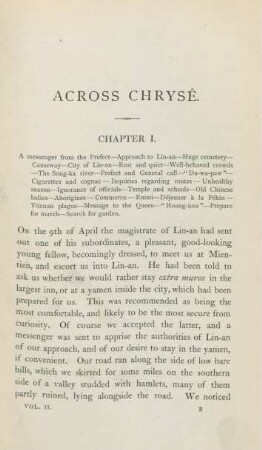 Chapter I. A messenger from the prefect ...
