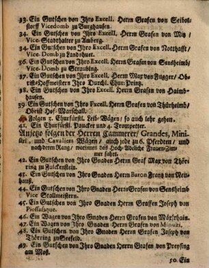 Lista Deß gantzen höchsten Einzugs Ihro Durchl. Chur-Printz auß Bayrn, Carolo Alberto, dann dero Durchleuchtigisten Chur-Princessin Maria Amalia; So geschehen in der Haupt- und Residenz-Stadt München den 17. October Anno 1722.