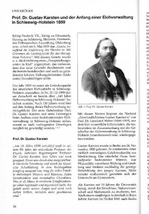 Abb. 1: Prof. Dr. Gustav Karsten
