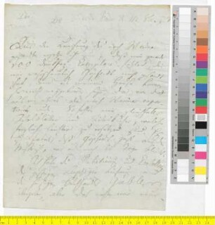 Brief von Schiller, Friedrich an Goethe, Johann Wolfgang von