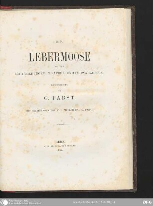 [3]: Die Lebermoose