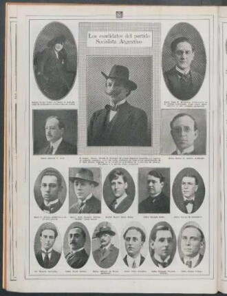 Los candidatos del partido Socialista Argentino