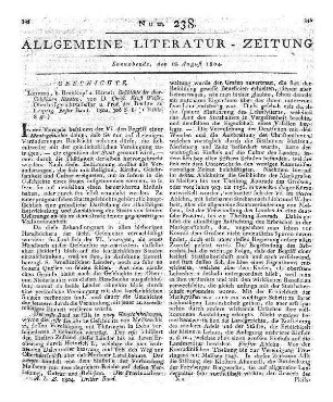 Lebensgeschichte und Charakteristik Napoleon Bonaparte's, ersten Konsuls der französischen Republik. Straßburg: Hammer 1803 Verl. wohl fingiert