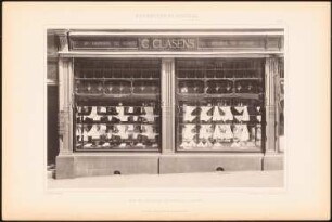 Magazin C. Clasens, Rue de l´Ecuyer, Brüssel: Ansicht (aus: Moderne Städtebilder Abt. 1. Neubauten in Brüssel, 1900)