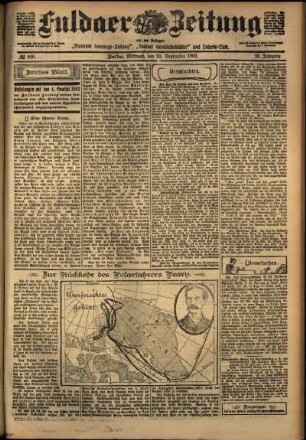 Zweite Ausgabe vom Mittwoch, den 24. September 1902.