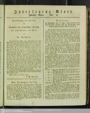 Intelligenz-Blatt No. 4