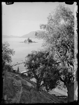 Korfu, Blick zur Insel Ponticonisi