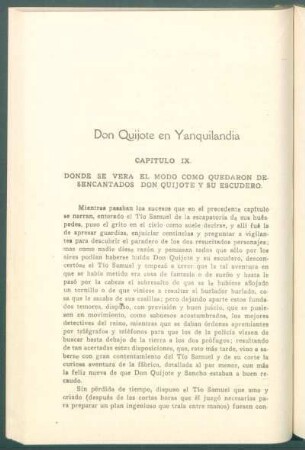 Don Quijote en Yanquilandia - [Continuación]