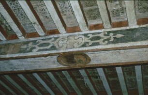 Schloß Reinbek: Südflügel: Erdgeschoss: Deckenbalken