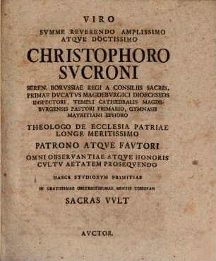 Vindicias verae et realis corporis et sanguinis Christi in sacra coena praesentiae ab oppugnationibus Benjaminis Hoadly