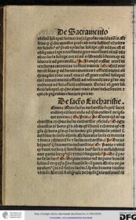 [P]etrus: Quia sacramentum eucharistie sequitur sacrum ordinem cum sacer ordo ad ipsum ordinetur de ipso me doceas.