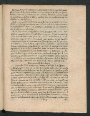 Membrum II. Exhibens Propositi Dicti ulteriorem ...