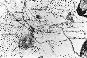 Senftenberg-Großkoschen. Situationskarten von den Kriegsschauplätzen des 7jährigen Krieges, Bl. 3 Senftenberg-Hoyerswerda, 1805 (Sign.: VIII 57)
