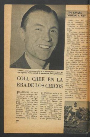 Coll cree en la era de los chicos : Los cracks visitan a PBT