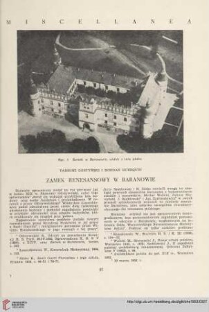 15: Zamek renesansowy w Baranowie