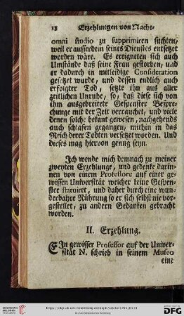 II. Erzehlung