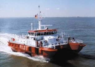 Lotsenversetztender in der Deutschen Bucht