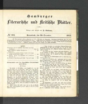 No. 104. 30. Dezember 1854