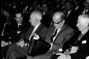 15. Tagung 1965 Physiker; Maikäferrede: Rudolf L. Mößbauer, Max Born, R. Mecke, Sir George P. Thomson