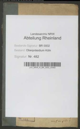 Anstellung des Polizei-Präsidenten Struensee zu Köln