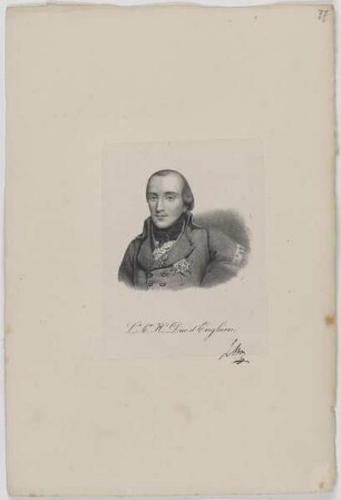 Bildnis des Louis Antoine Henri de Bourbon d''Enghien
