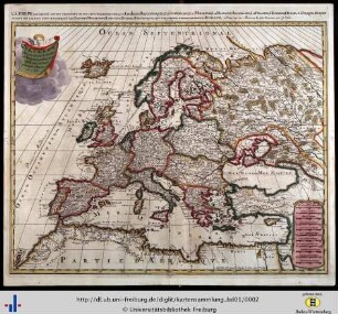 LEurope divisée suivant l'estendue de ses principaux estats subdivisés en leurs principales provinces