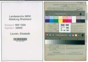 Entnazifizierung Elisabeth Louven , geb. 23.06.1912 (Helferin)