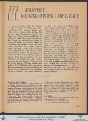 Rumpf vorwärts - beugt!