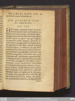 Cur Hominum Pontifices Angeli dicantur. Cap. XII.