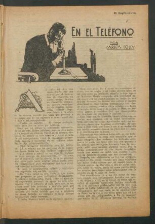 En el teléfono : [Ilustraciones de Hohmann.]